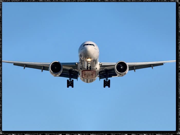 First by ship, then onward by air