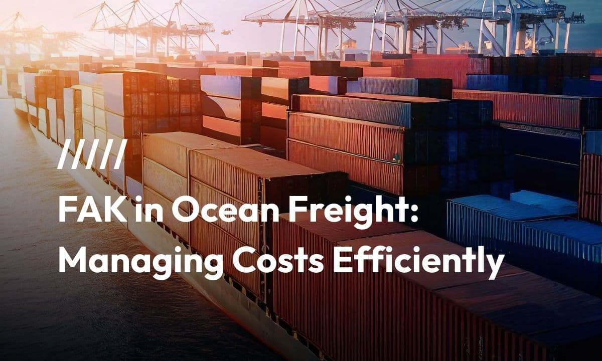 FAK in Ocean Freight: Managing Costs Efficiently