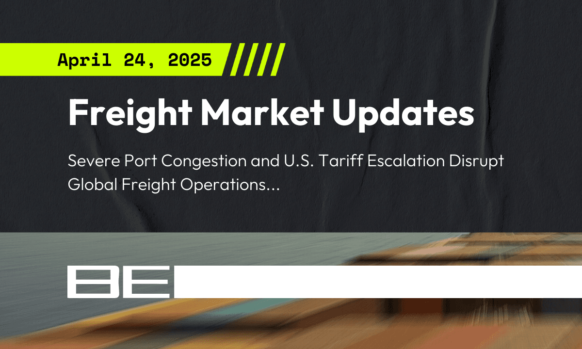 Freight market update - 24 April 2025