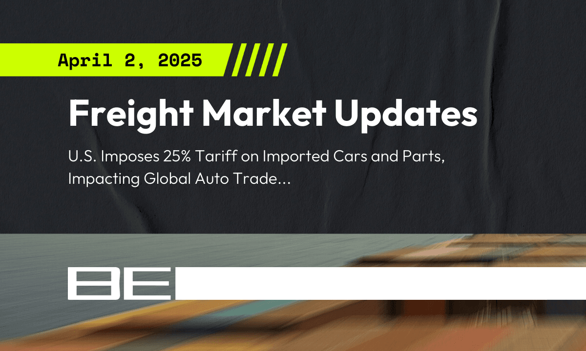 Freight market update - 2 April 2025
