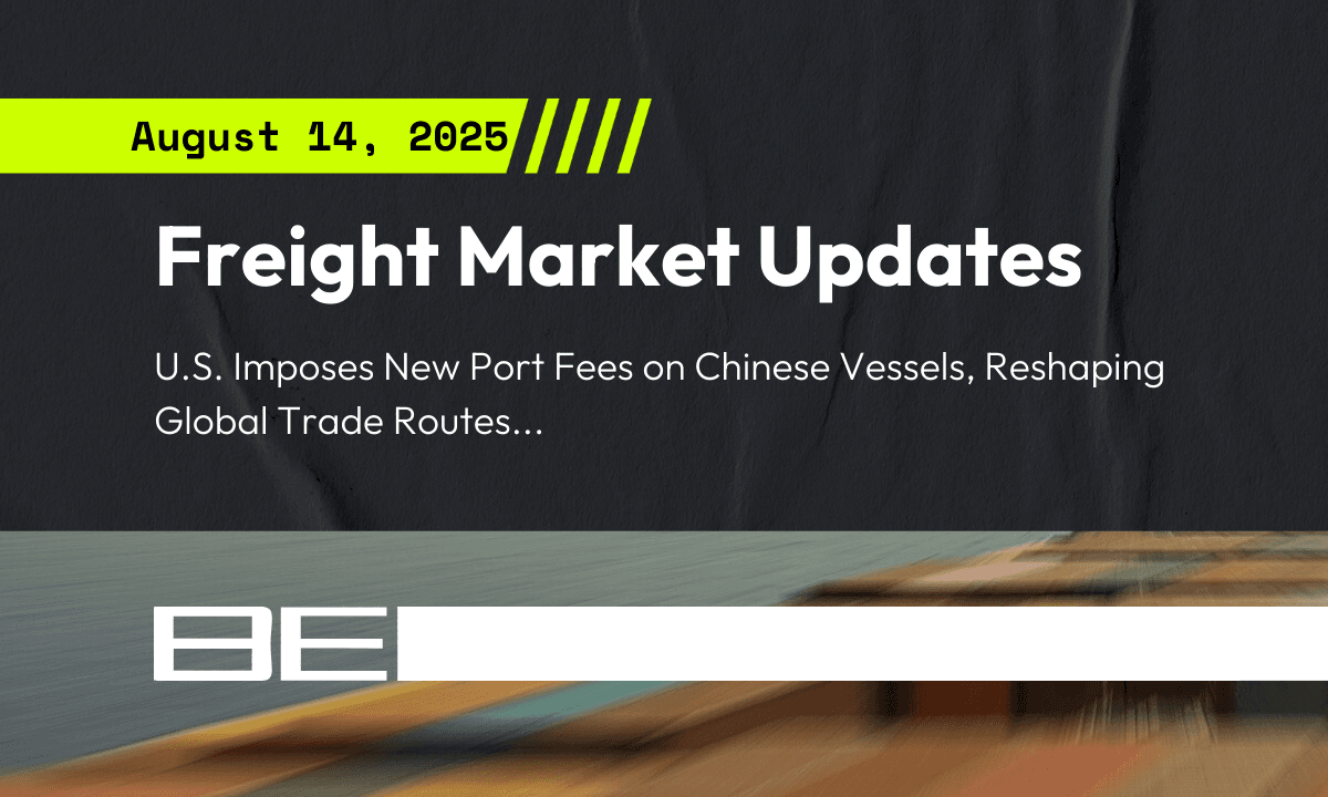Freight market update - 14 August 2025