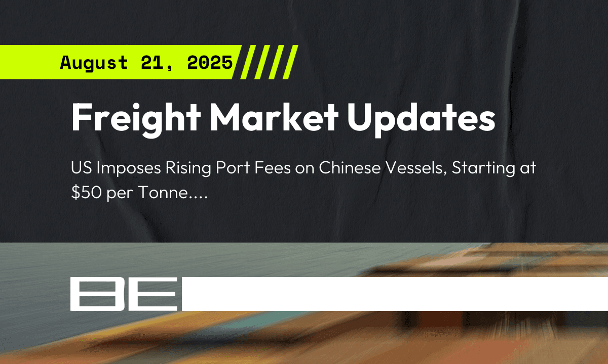 Freight market update - 21 August 2025