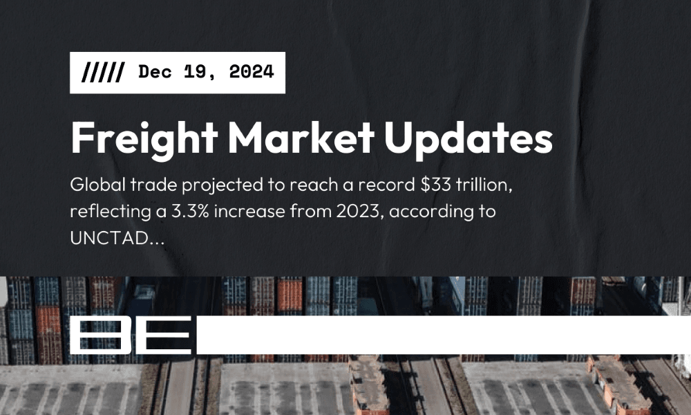 Freight market update - 19 December 2024