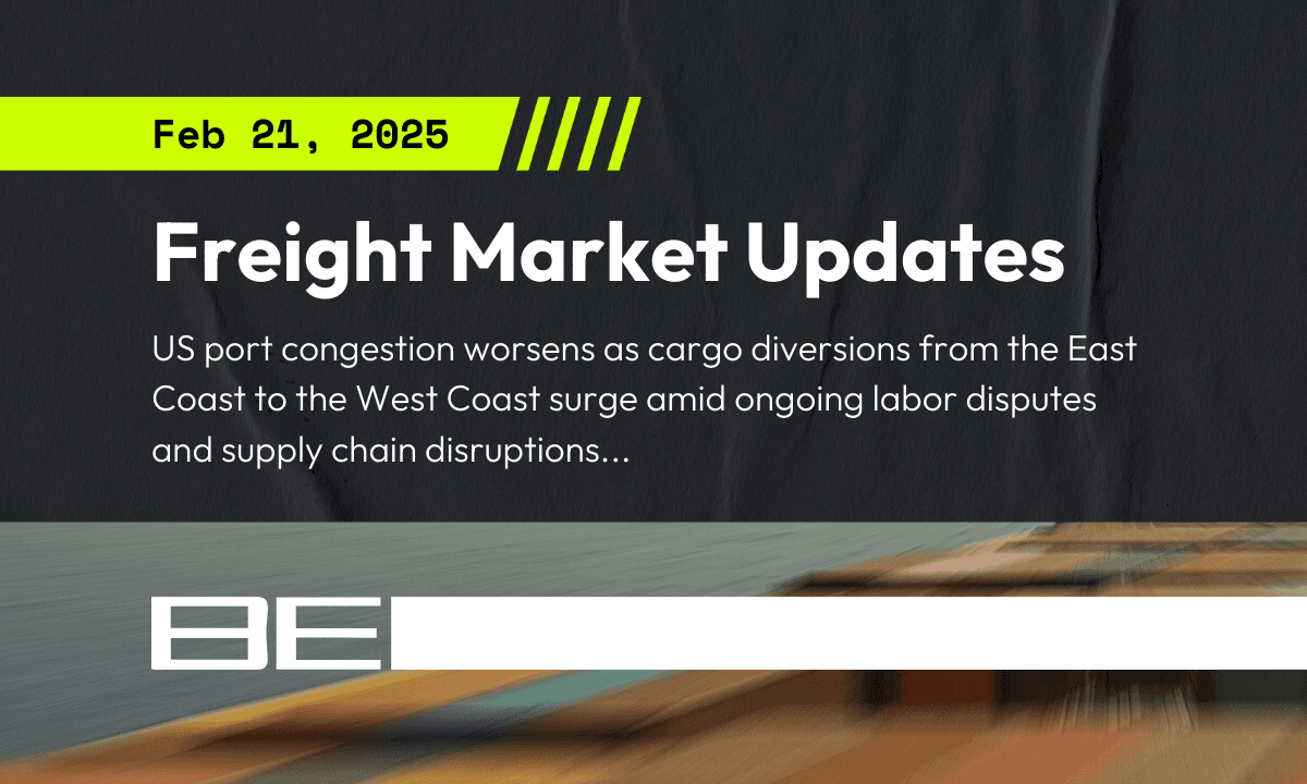Freight market update - 21 February 2025