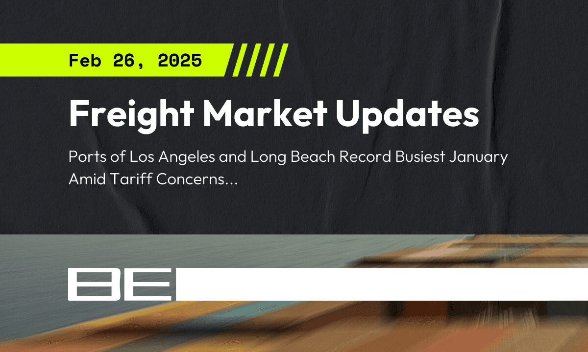 Freight market update - 26 February 2025