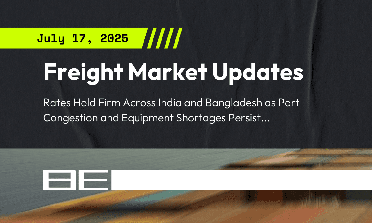 Freight market update - 17 July 2025