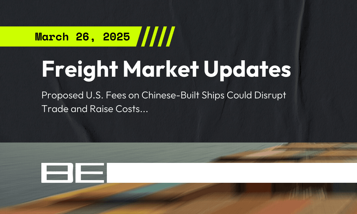 Freight market update - 26 March 2025