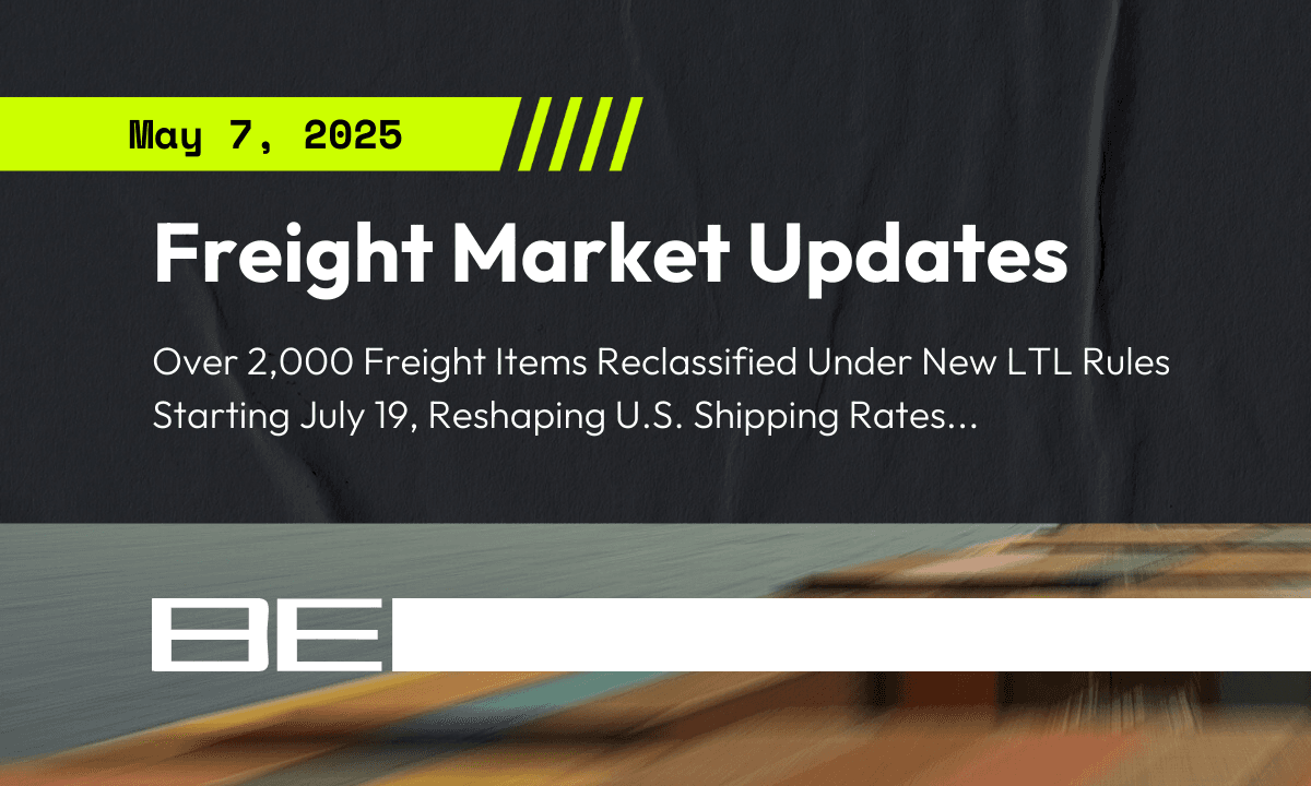 Freight market update - 7 May 2025