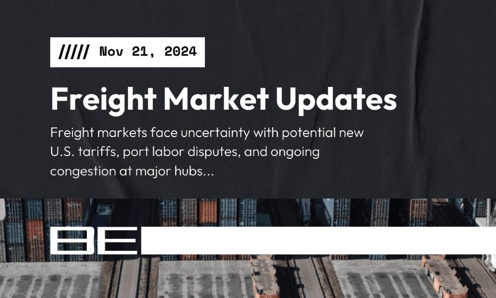 Freight market update - 21 November 2024