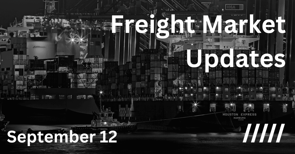 Freight market update - 12 September 2024