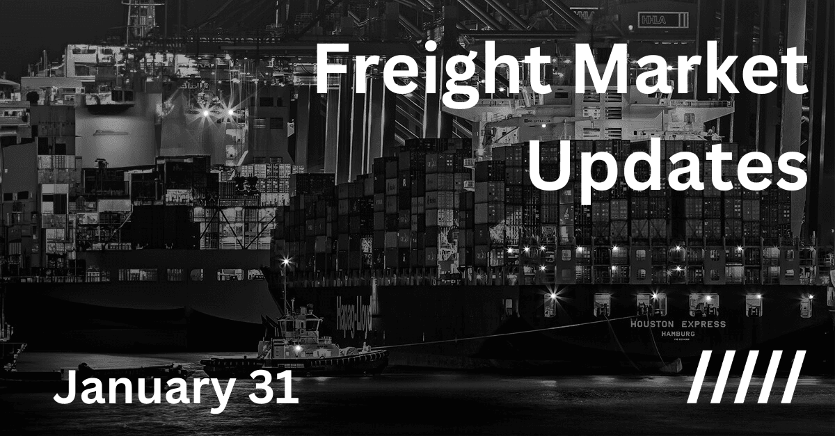 Freight market update - 31 January 2024